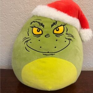 Squishmallow Grinch 12" Soft Plush Christmas Hat Jazware SQGR00021 New With Tags